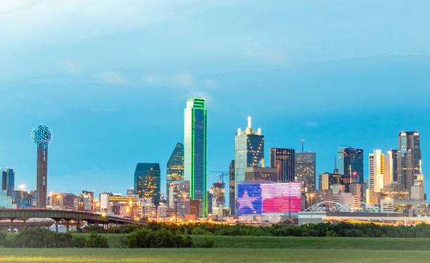 Dallas Fort Worth Texas skyline representing Broyles Vending service area across 46 DFW cities